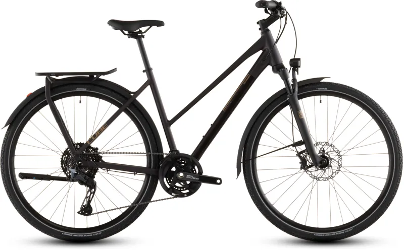 2026 Cube Kathmandu SLX Trapeze Hybrid Bike - Solar Eclipse/Gold