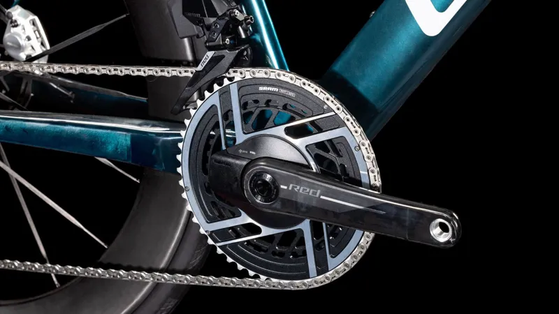 2025 Cube Litening Aero C:68X SLX Road Bike - Chrome Blue/Liquid Blue-3