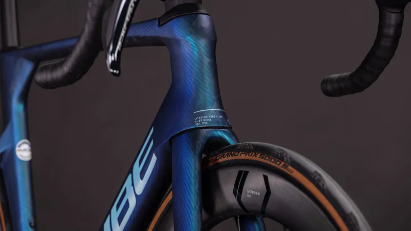 2026 Cube Litening Aero C:68X SLT Road Bike - Atlantis Grid/Ice-7