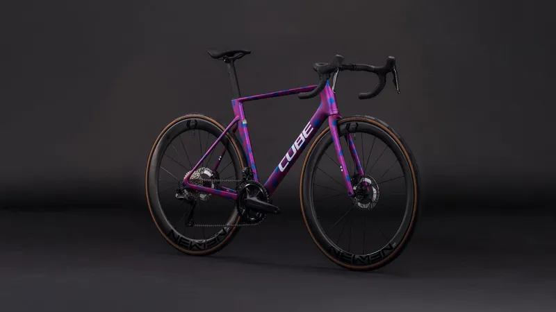 2026 Cube Litening Air C:68X Race Road Bike - Dazzle Pink/Blue-2