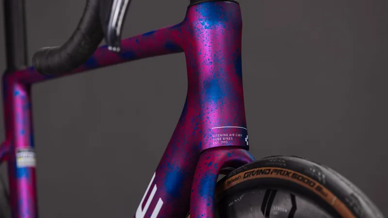 2026 Cube Litening Air C:68X Race Road Bike - Dazzle Pink/Blue-8