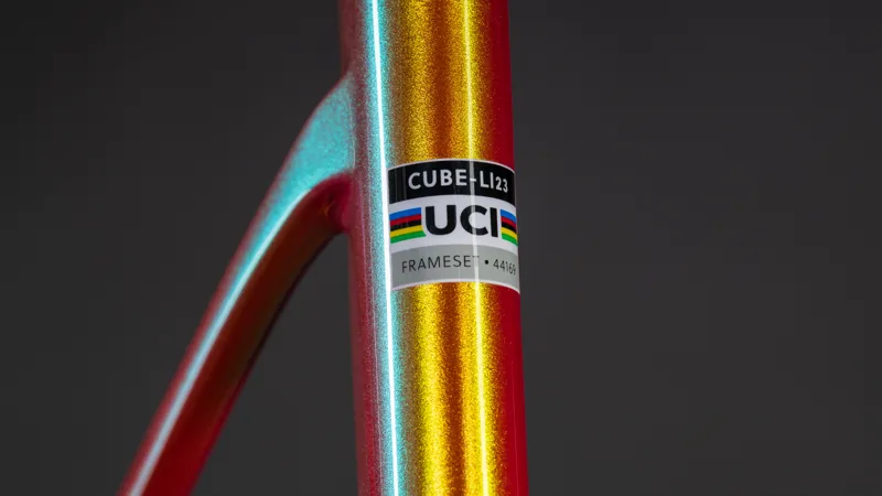 2026 Cube Litening Air C:68X Road Bike Frameset - Glowing Orange/Black-4