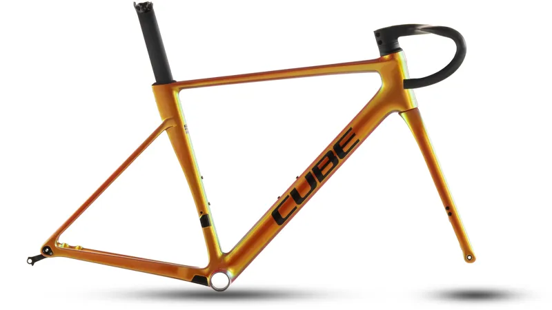 2026 Cube Litening Air C:68X Road Bike Frameset - Glowing Orange/Black