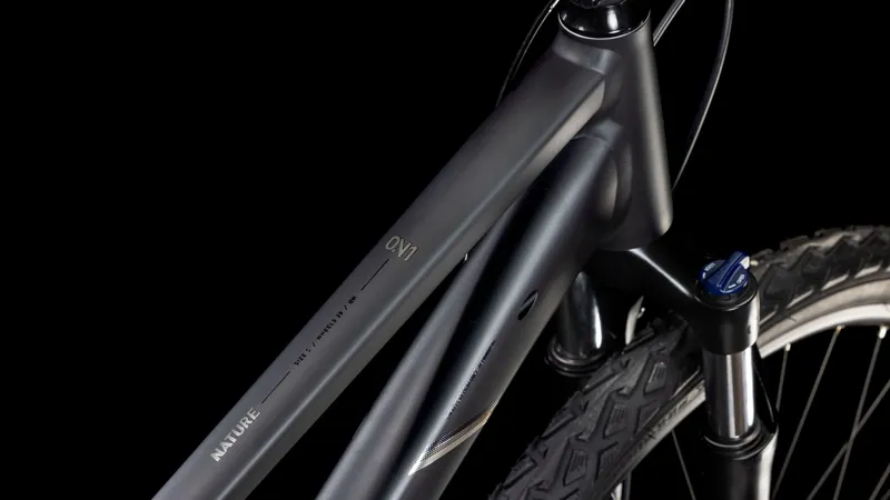 2026 Cube Nature One Trapeze Hybrid Bike - Black/Black-3