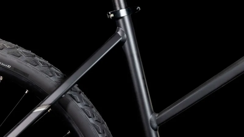 2026 Cube Nature One Trapeze Hybrid Bike - Black/Black-5