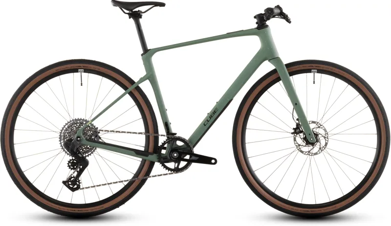 2026 Cube Nulane C:62 SLT Gravel Bike - Green Smoothie/Green