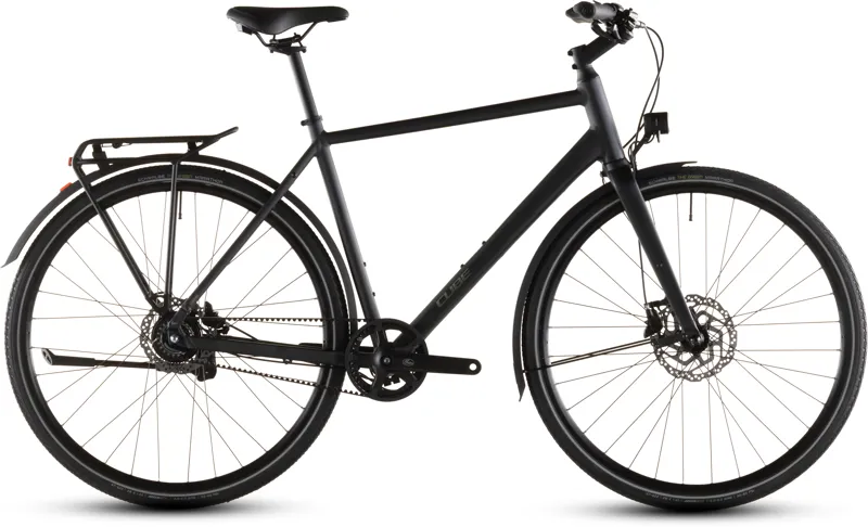 2026 Cube Nulane Comfort EXC FE Gravel Bike - Grey/Chrome