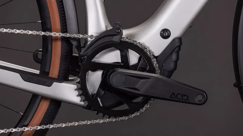 2026 Cube Nulane Hybrid C:62 Race 400X FE Electric Gravel Bike - Sleek Grey-5