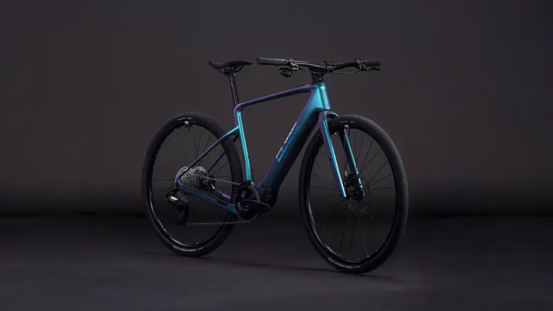 2026 Cube Nulane Hybrid C:62 SLX 400X Electric Gravel Bike - Polar Light-2