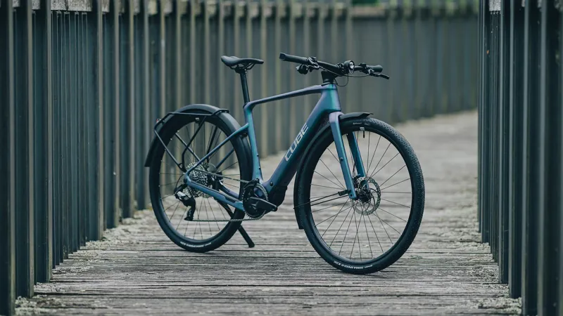 2026 Cube Nulane Hybrid C:62 SLX 400X FE Electric Gravel Bike - Polar Light-1