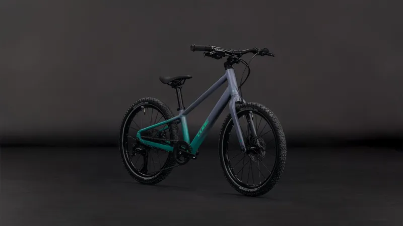 2026 Cube Numove 200 Disc Kids Mountain Bike - Lava Grey/Cool Green-2