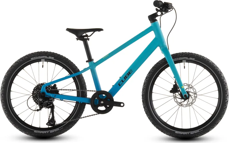 2026 Cube Numove 200 Disc Kids Mountain Bike - Pacific Blue/Steel Blue