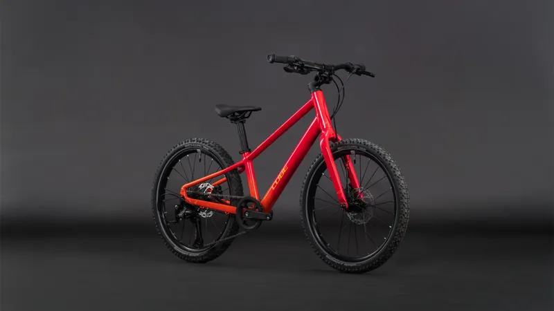 2026 Cube Numove 200 Disc Kids Mountain Bike - Red Rose/Peach-1