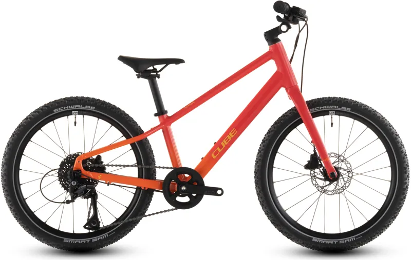 2026 Cube Numove 200 Disc Kids Mountain Bike - Red Rose/Peach