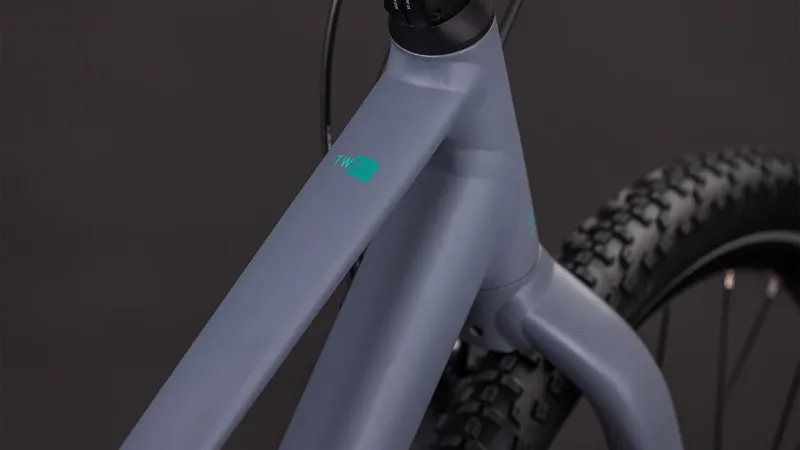 2026 Cube Numove 240 Disc Kids Mountain Bike - Lava Grey/Cool Green-4