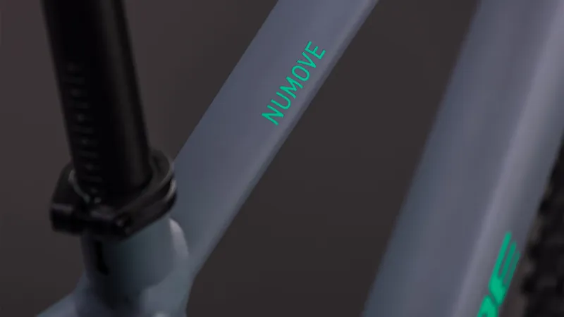 2026 Cube Numove 240 Disc Kids Mountain Bike - Lava Grey/Cool Green-5