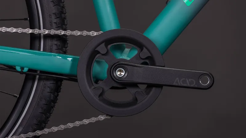 2026 Cube Numove 240 Disc Kids Mountain Bike - Lava Grey/Cool Green-6