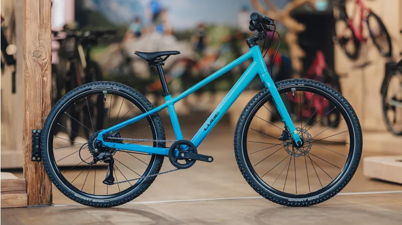 2026 Cube Numove 240 Disc Kids Mountain Bike - Pacific Blue/Steel Blue-1