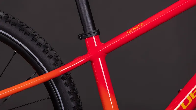 2026 Cube Numove 240 Disc Kids Mountain Bike - Red Rose/Peach-5