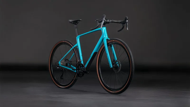 2026 Cube Nuroad C62 Pro Gravel Bike - Swimming Pool/Black-1