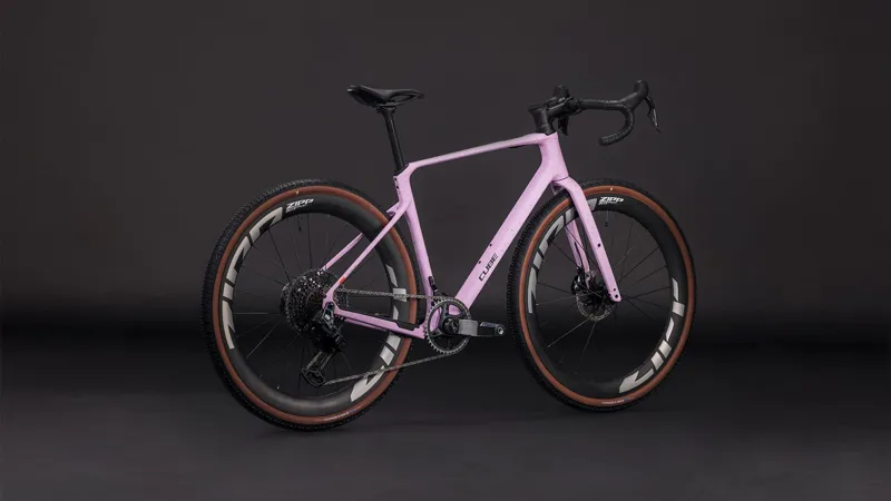 2026 Cube Nuroad C:62 SLX Gravel Bike - Rhodonite/Orange-1