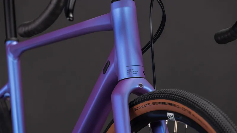 2026 Cube Nuroad EX Gravel Bike - Blue Iris/Lilac-3