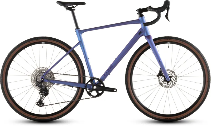 2026 Cube Nuroad EX Gravel Bike - Blue Iris/Lilac