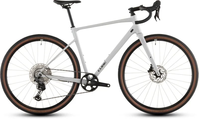 2026 Cube Nuroad EX Gravel Bike - Cotton/Grey