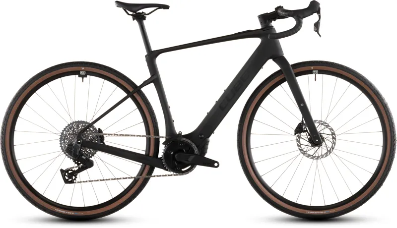 2026 Cube Nuroad Hybrid C:62 EXC 400X Electric Gravel Bike - Blackline