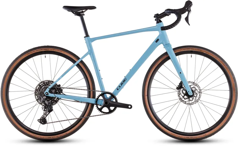 2025 Cube Nuroad Pro Gravel Bike - Maya Blue/Black