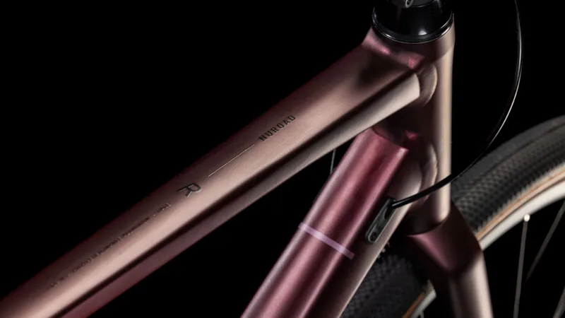 2025 Cube Nuroad Race Gravel Bike - Ruby Red/Gloss-6