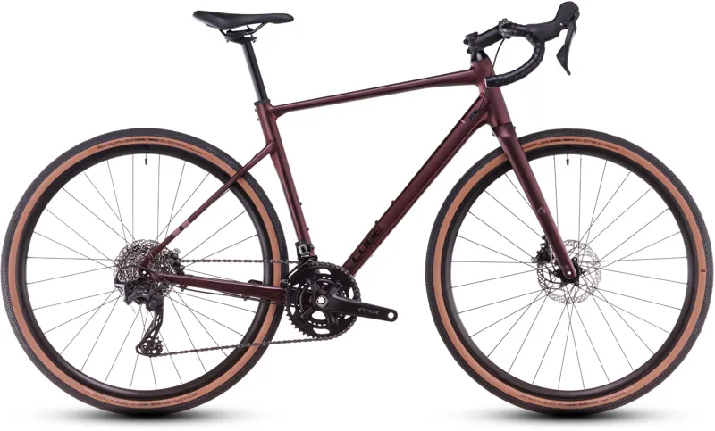 2025 Cube Nuroad Race Gravel Bike - Ruby Red/Gloss