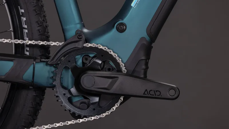 2026 Cube Reaction Hybrid One 600 Electric Mountain Bike - Royal Green-6