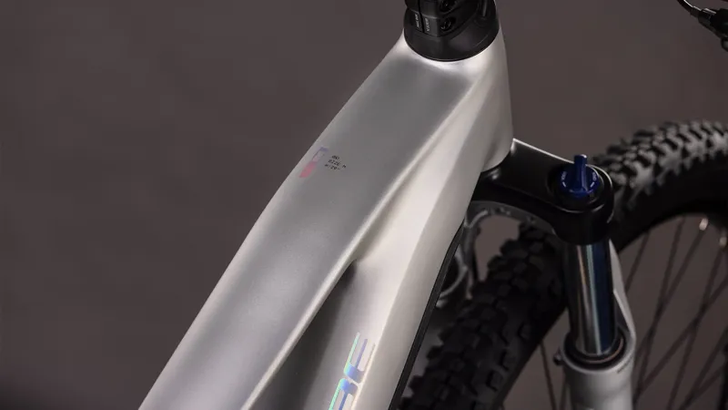 2026 Cube Reaction Hybrid One 600 Electric Mountain Bike - Sleek Grey/Prism-3