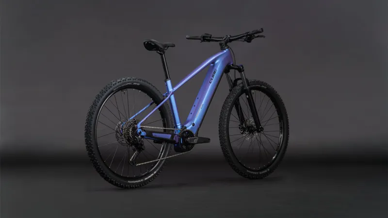 2026 Cube Reaction Hybrid One 800 Electric Mountain Bike - Blue Iris-2