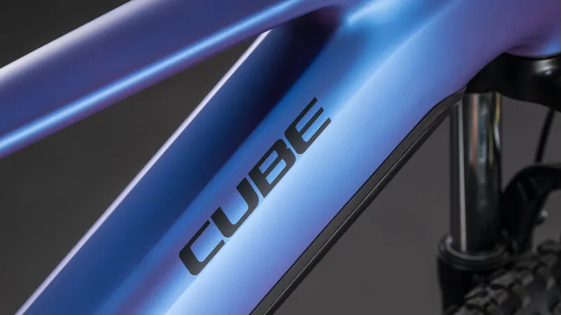 2026 Cube Reaction Hybrid One 800 Electric Mountain Bike - Blue Iris-7