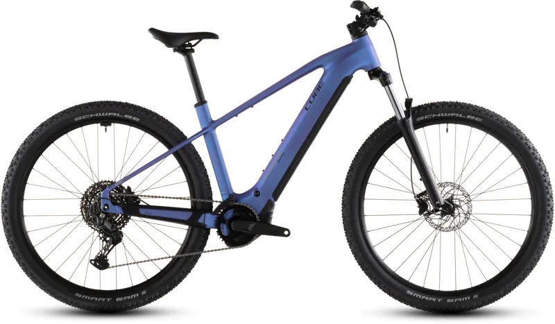 2026 Cube Reaction Hybrid One 800 Electric Mountain Bike - Blue Iris