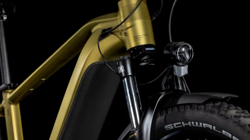 2025 Cube Reaction Hybrid Performance 500 Allroad Electric Bike - Golden-2