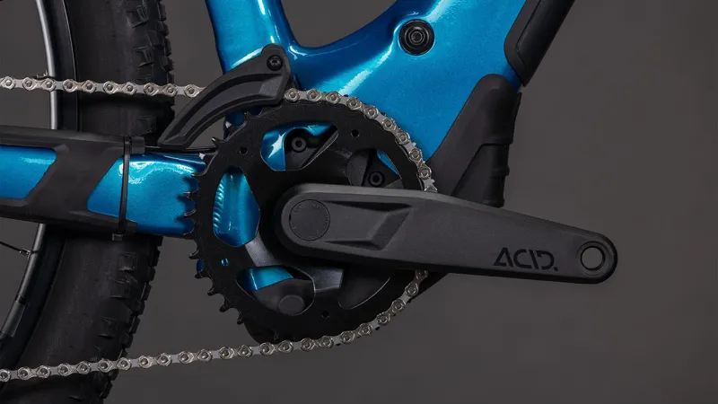 2026 Cube Reaction Hybrid Performance 600 Electric Mountain Bike - Blue-4