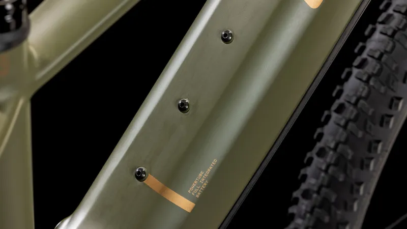 2025 Cube Reaction Hybrid Pro 800 Electric Mountain Bike - Olive/Gold-7