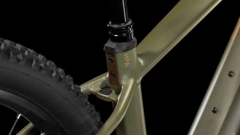 2025 Cube Reaction Hybrid Pro 800 Electric Mountain Bike - Olive/Gold-5
