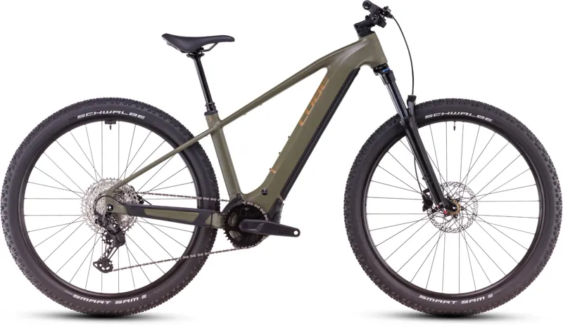 2025 Cube Reaction Hybrid Pro 800 Electric Mountain Bike Olive