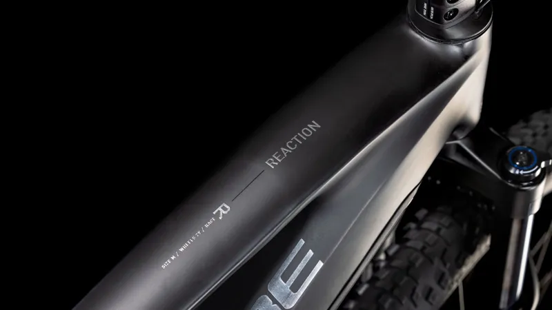 2025 Cube Reaction Hybrid Race 800 Electric Mountain Bike - Black/Metal-6