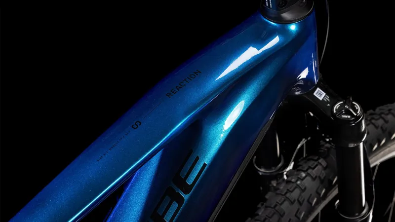 2025 Cube Reaction Hybrid SLX 800 Electric Mountain Bike - Nebula Blue-6