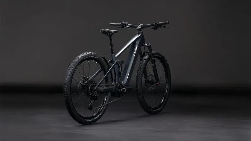 2026 Cube Stereo Hybrid One22 Pro 800 Electric Mountain Bike - Night/Chrome-2