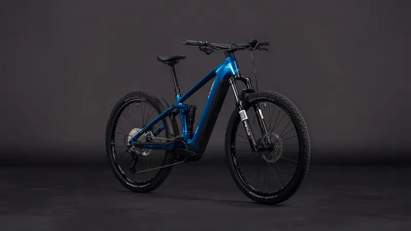 2026 Cube Stereo Hybrid One22 Race 800 Electric Mountain Bike - Electric Blue-2