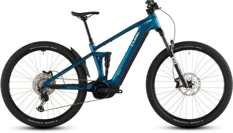 2026 Cube Stereo Hybrid One22 Race 800 Electric Mountain Bike - Electric Blue