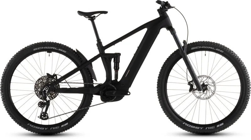 2026 Cube Stereo Hybrid One44 EX 800 Electric Mountain Bike - Blackline