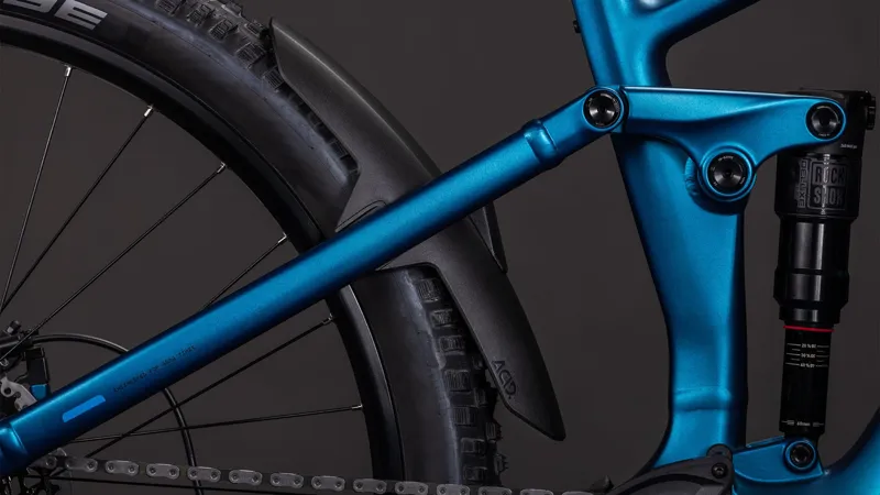2026 Cube Stereo Hybrid One44 EX 800 Electric Mountain Bike - Electric Blue-4