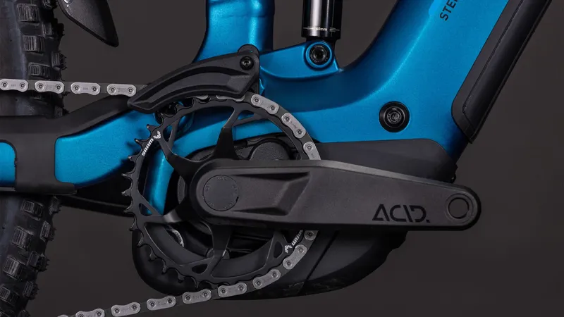 2026 Cube Stereo Hybrid One44 EX 800 Electric Mountain Bike - Electric Blue-5